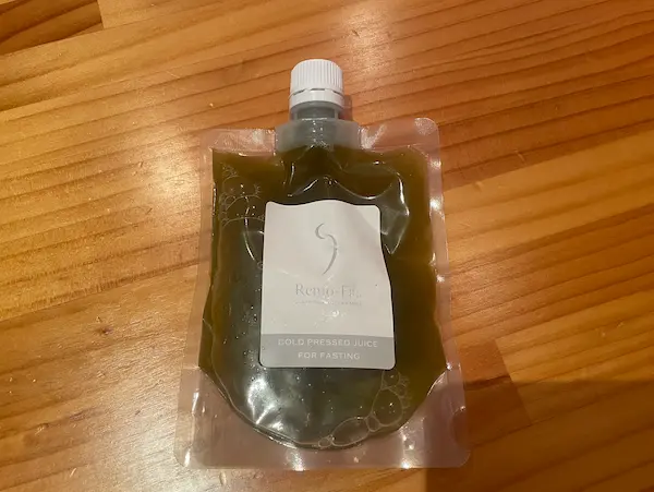 緑のパックジュース